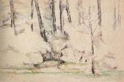 Paul Cezanne Sous-bois oil painting reproduction
